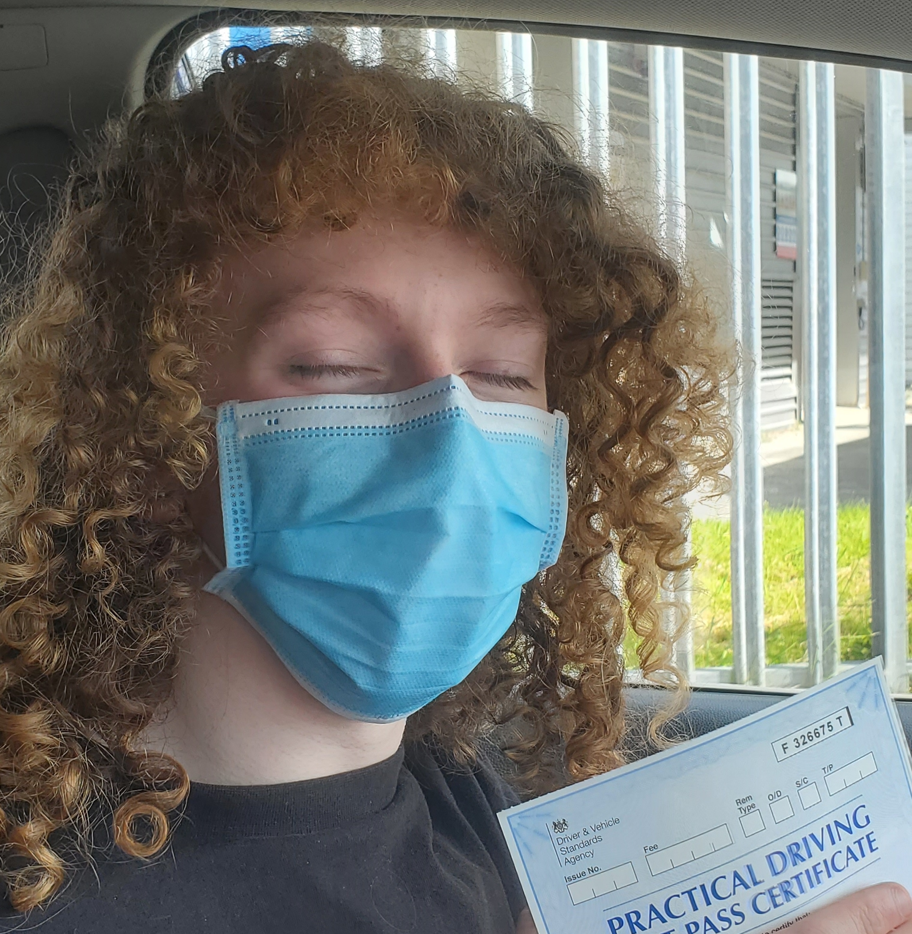 Photo of William, just passed driving test