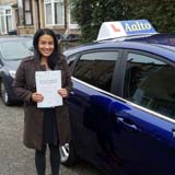 Photo of Nat, just passed driving test