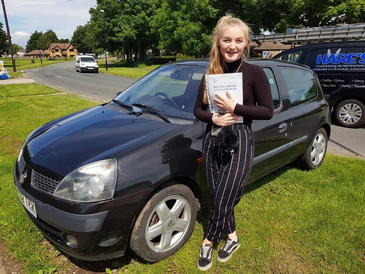 Photo of Nat, just passed driving test